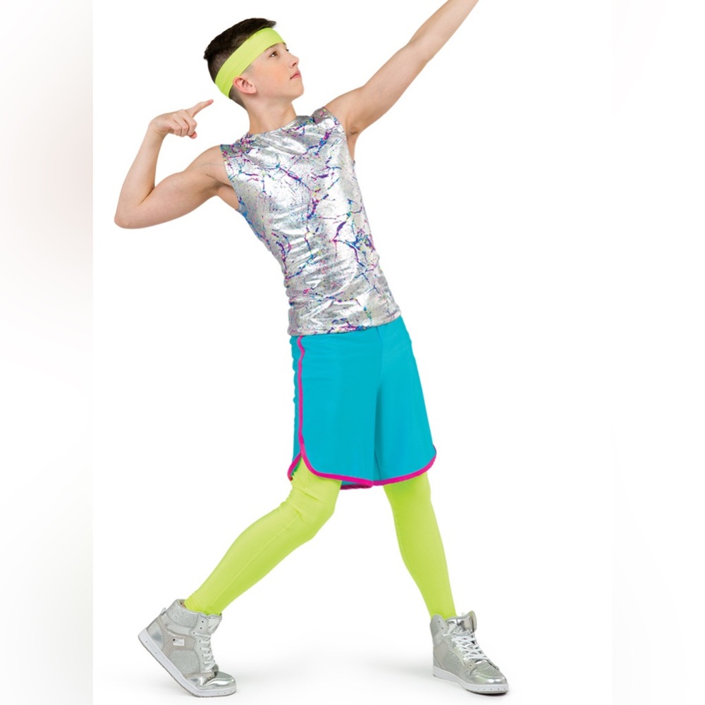 NEW Awish Come True 20403 I Work Out Guy Boys Dance Costume